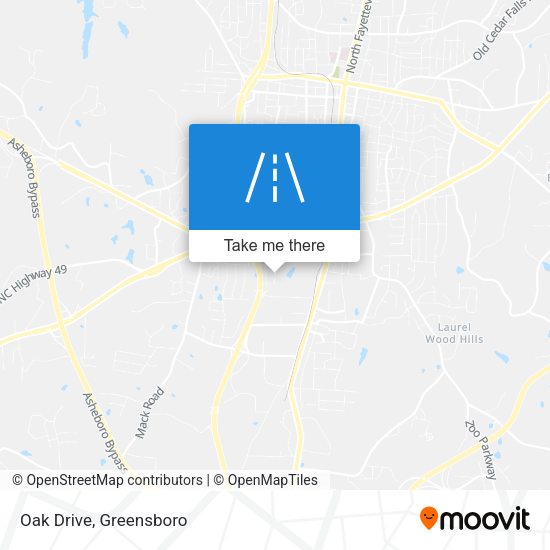 Mapa de Oak Drive