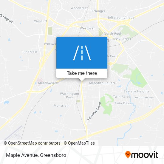 Mapa de Maple Avenue