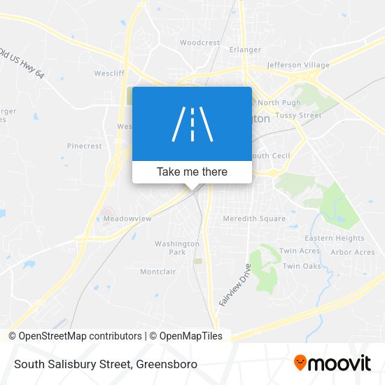 South Salisbury Street map