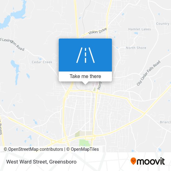West Ward Street map