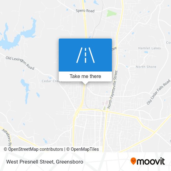 Mapa de West Presnell Street