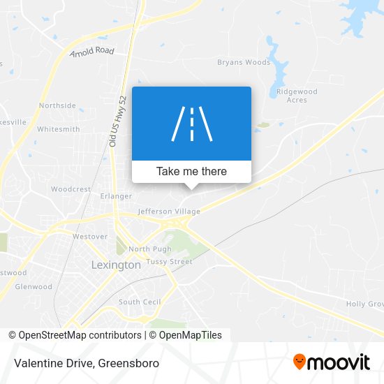 Valentine Drive map