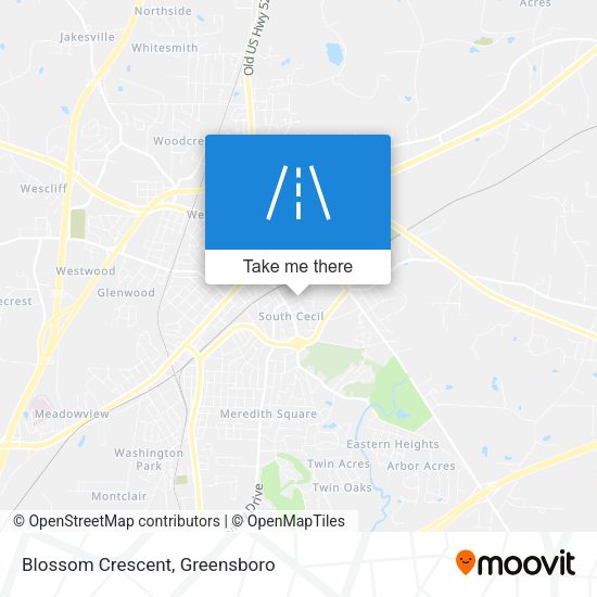 Blossom Crescent map