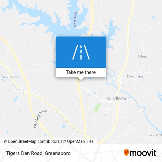 Tigers Den Road map