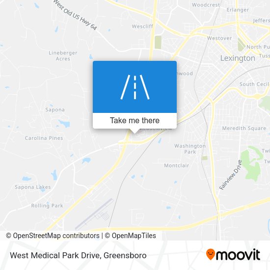 Mapa de West Medical Park Drive