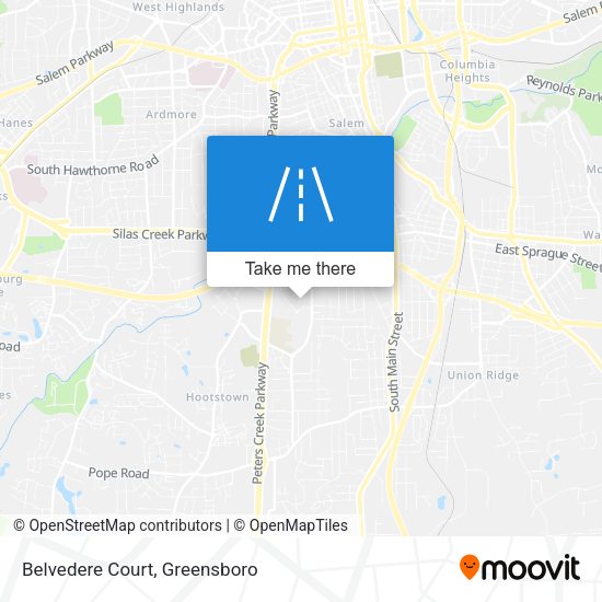 Belvedere Court map