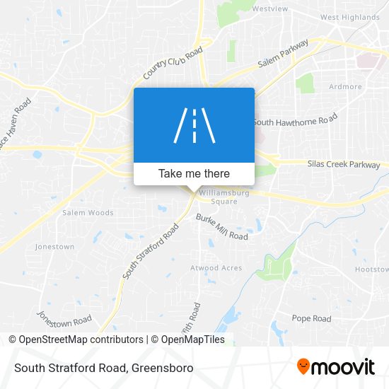South Stratford Road map