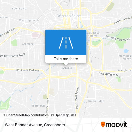 West Banner Avenue map