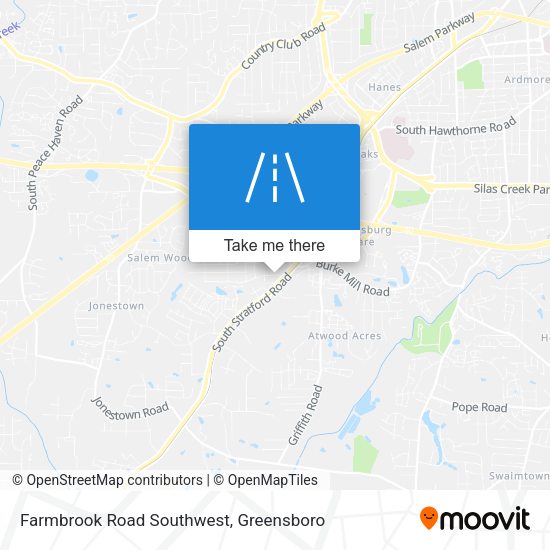 Mapa de Farmbrook Road Southwest