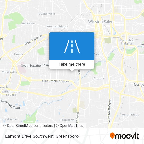 Lamont Drive Southwest map