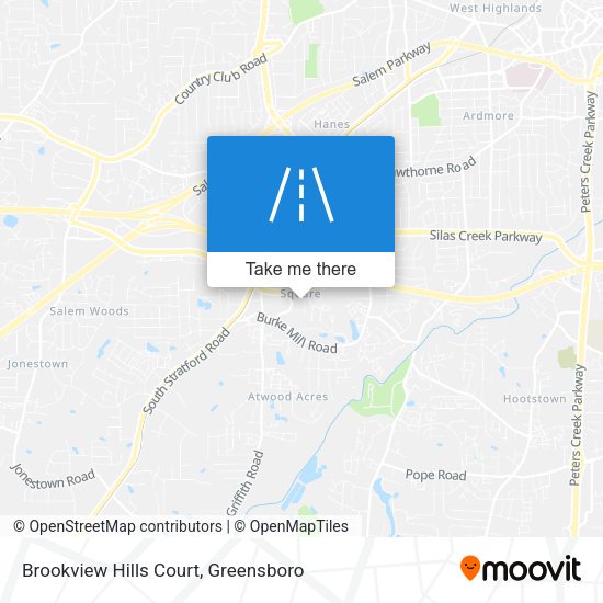 Brookview Hills Court map
