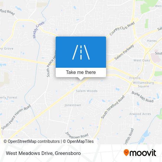 Mapa de West Meadows Drive