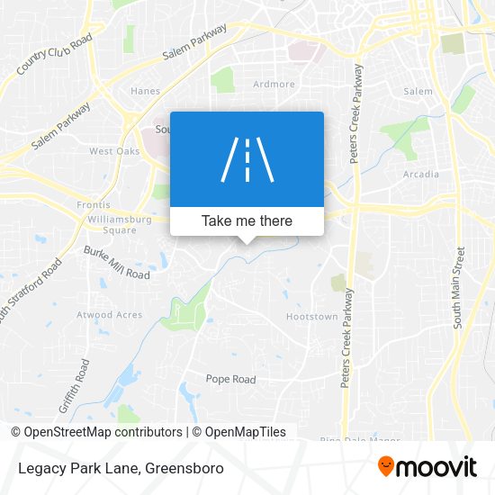 Mapa de Legacy Park Lane