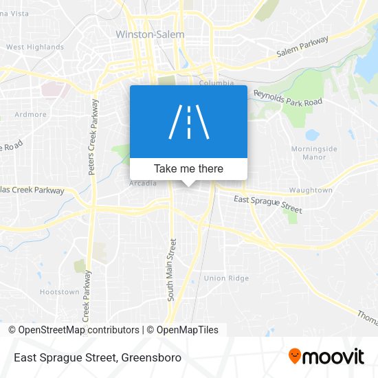East Sprague Street map