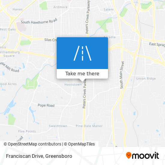 Franciscan Drive map