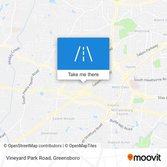 Mapa de Vineyard Park Road
