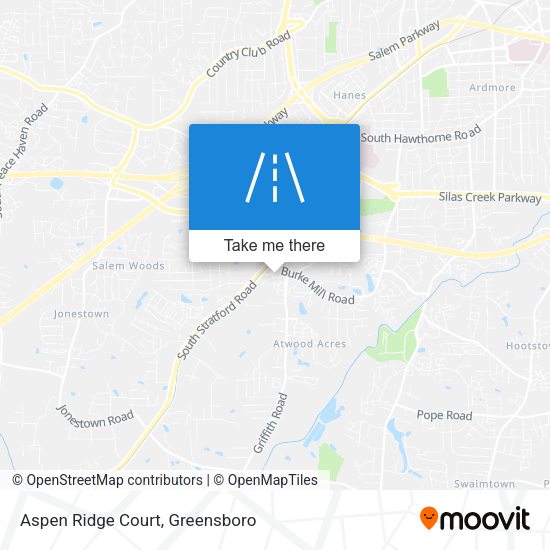 Mapa de Aspen Ridge Court