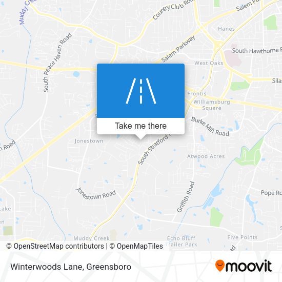 Winterwoods Lane map
