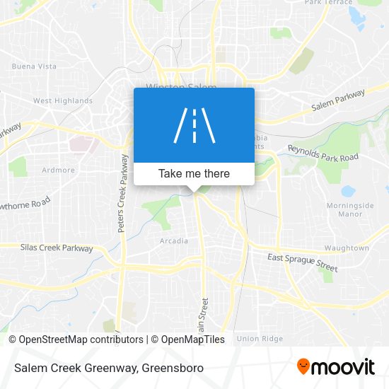 Salem Creek Greenway map