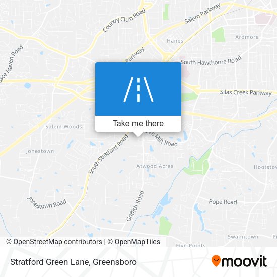 Stratford Green Lane map