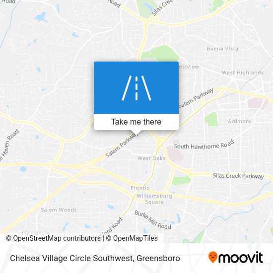 Mapa de Chelsea Village Circle Southwest