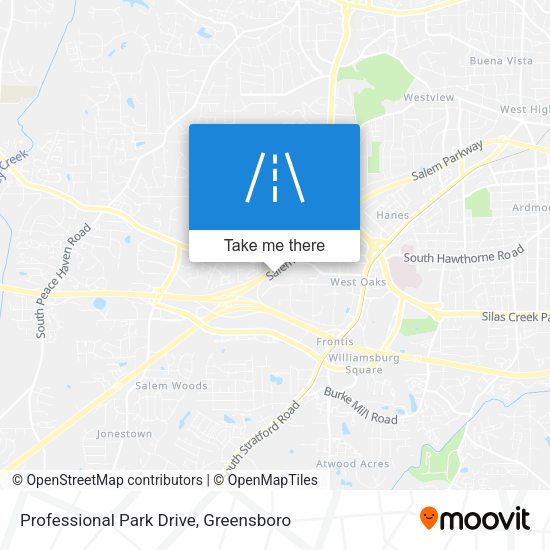 Professional Park Drive map