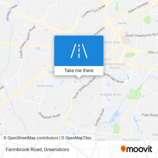 Farmbrook Road map