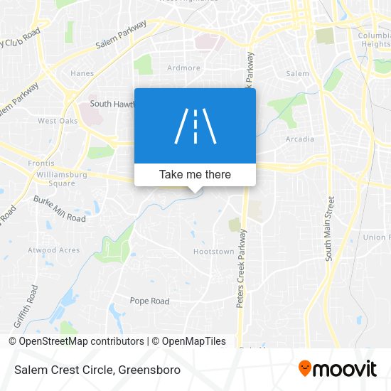 Mapa de Salem Crest Circle