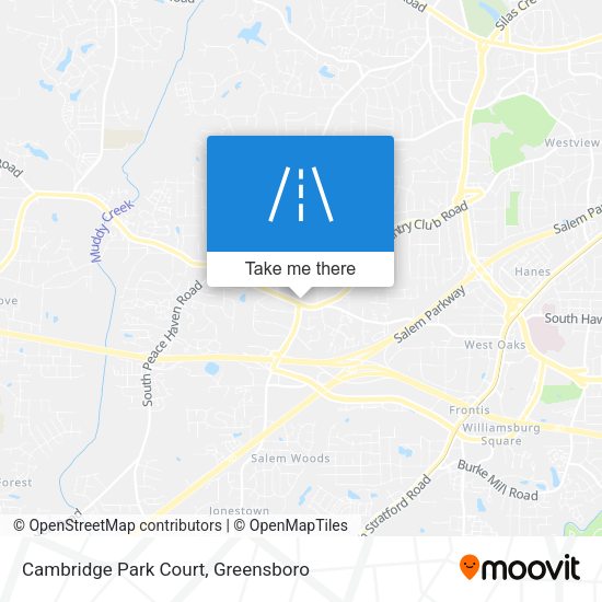 Mapa de Cambridge Park Court