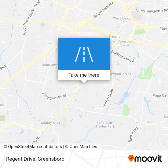 Mapa de Regent Drive