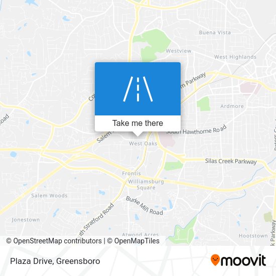 Plaza Drive map