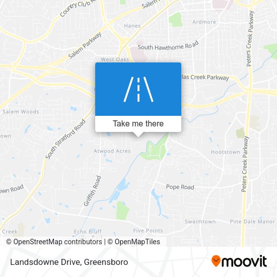 Mapa de Landsdowne Drive