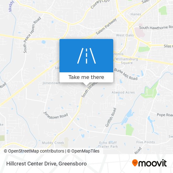 Mapa de Hillcrest Center Drive