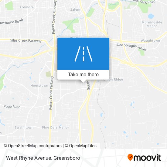 West Rhyne Avenue map