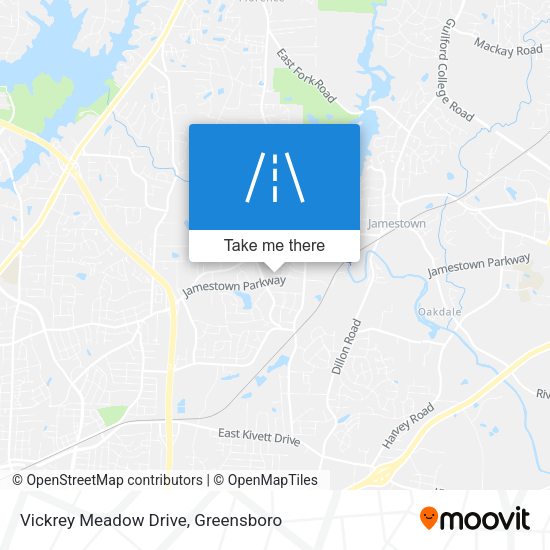 Mapa de Vickrey Meadow Drive
