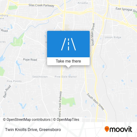 Twin Knolls Drive map