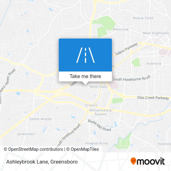 Ashleybrook Lane map