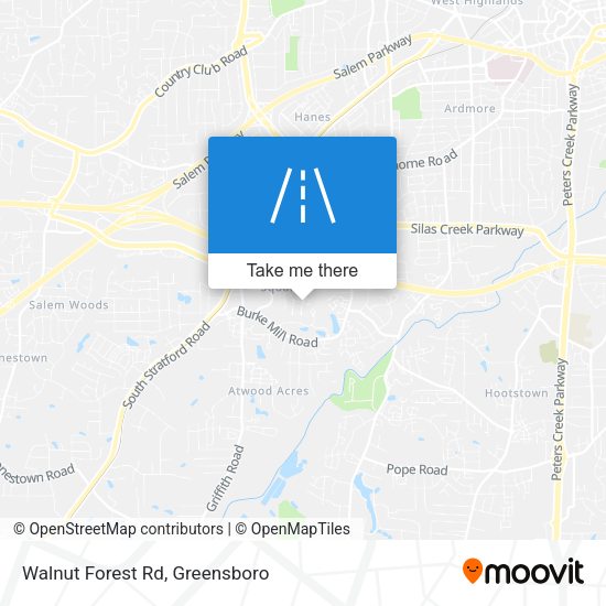 Walnut Forest Rd map