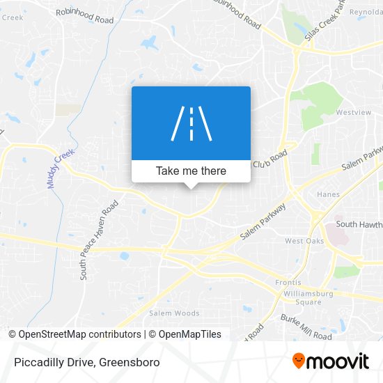 Piccadilly Drive map