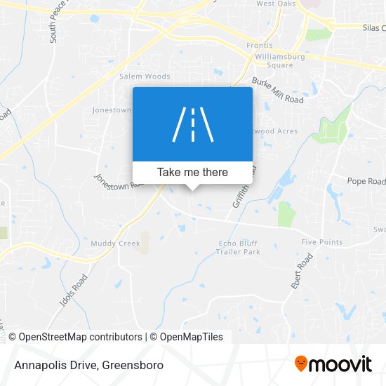 Annapolis Drive map