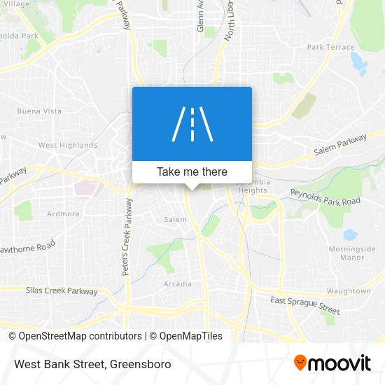 Mapa de West Bank Street