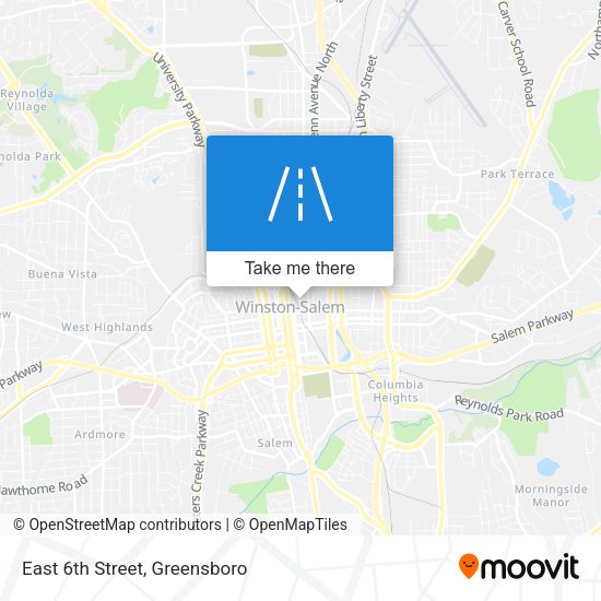 East 6th Street map