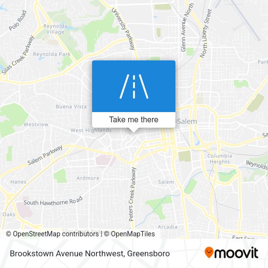 Mapa de Brookstown Avenue Northwest