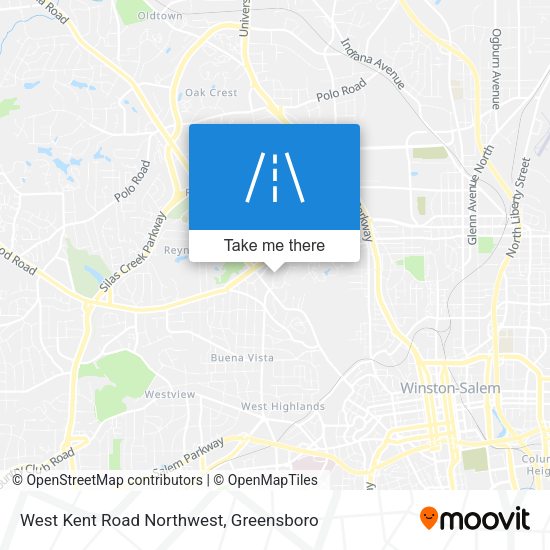 Mapa de West Kent Road Northwest