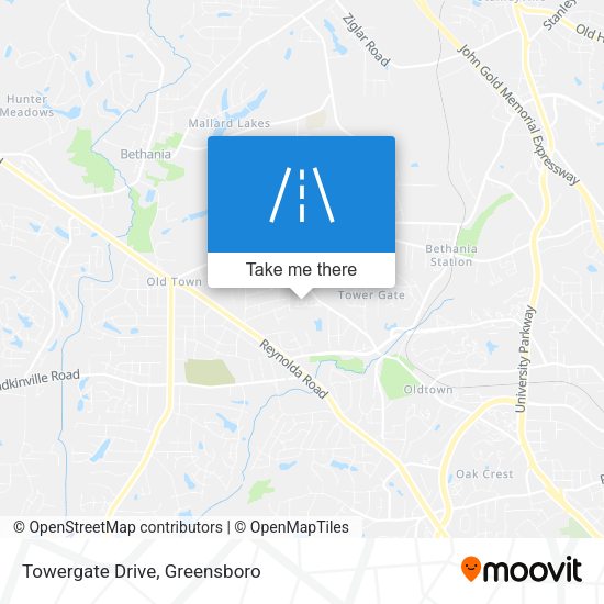 Towergate Drive map