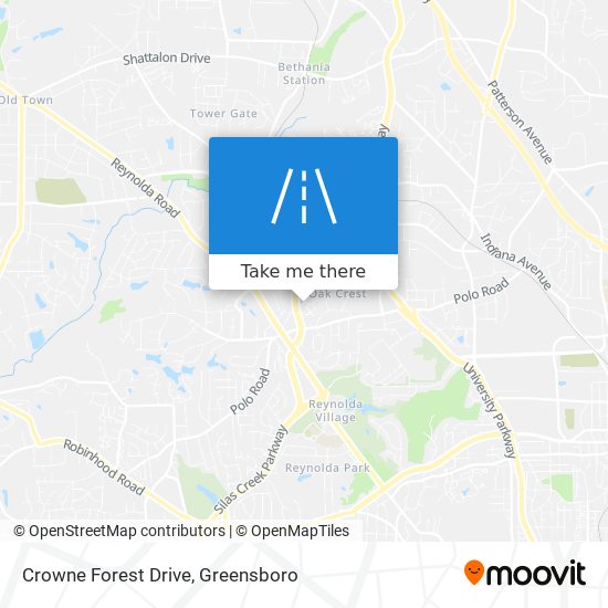 Crowne Forest Drive map