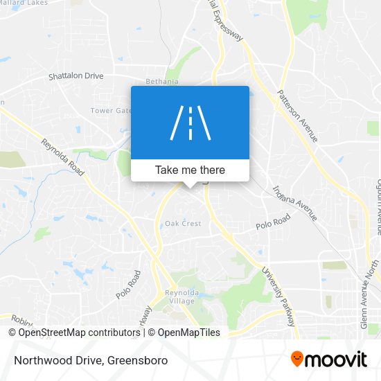 Northwood Drive map
