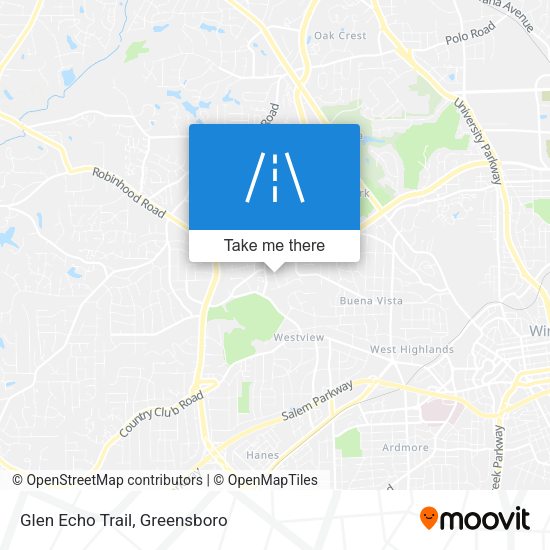 Glen Echo Trail map