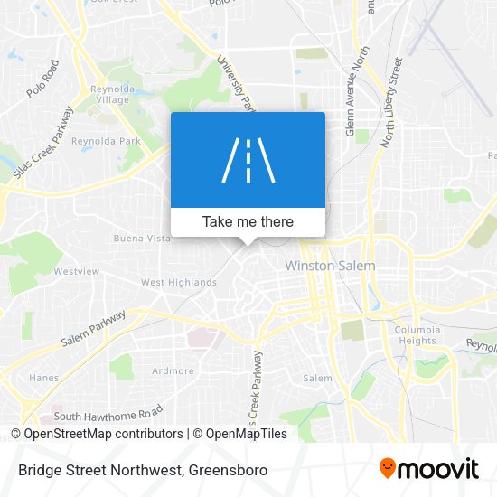 Bridge Street Northwest map