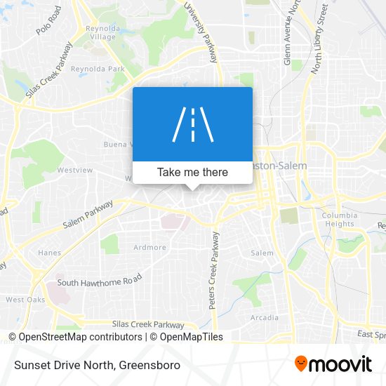 Sunset Drive North map